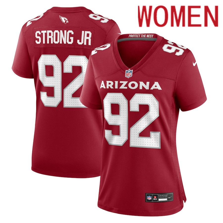 Women Arizona Cardinals #92 Kevin Strong Nike Cardinal Nike All Player NFL Jersey->->